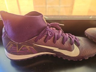 Zapatillas Nike Futbol Morado Dorado