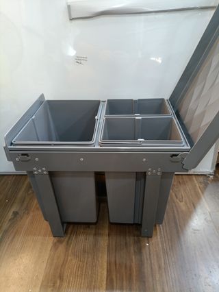 Relaxdays cubo de basura 3 extraible