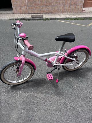 Bicicleta infantil Btwin rosa
