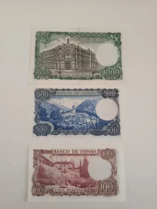 Billetes Pesetas España 1970-1971