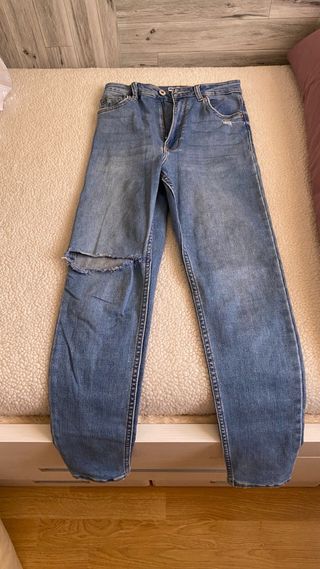 Pantalones vaqueros ajustados azules