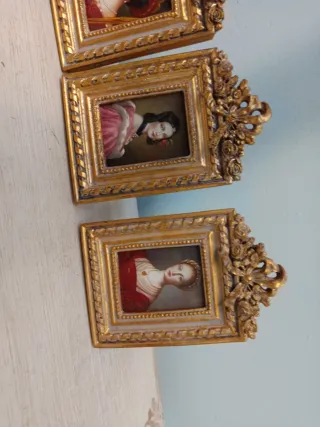 Set 4 Cornici Miniatura Damigelle