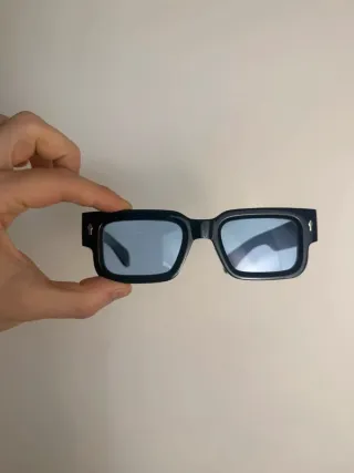 Occhiali Da Sole Rettangolari Lenti Blu