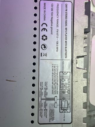 Radio Coche Bluetooth USB TF AUX