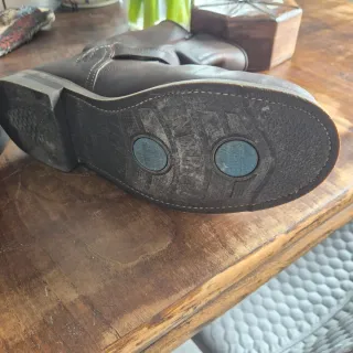 Botas de Moto de Cuero Marrón