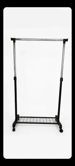 Perchero Ruedas Ajustable Metal