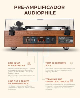 Giradischi Qlearsoul HiFire X + Altoparlanti