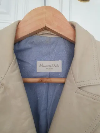 Chaqueta blazer cuero Massimo Dutti