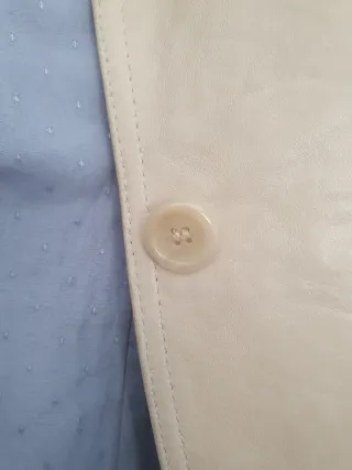 Chaqueta blazer cuero Massimo Dutti