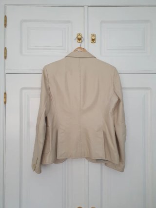 Chaqueta blazer cuero Massimo Dutti