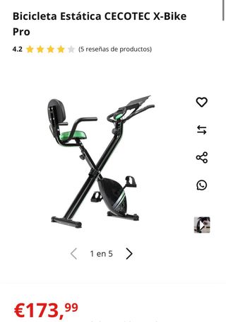 Bicicleta Estática Cecotec Xbike Pro