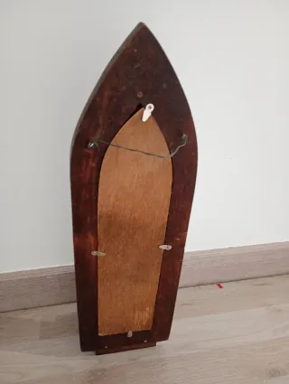 Espejo madera artesanal estrellas