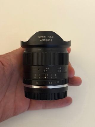 Objetivo 7Artisans 12mm F2.8 montura X de fuji