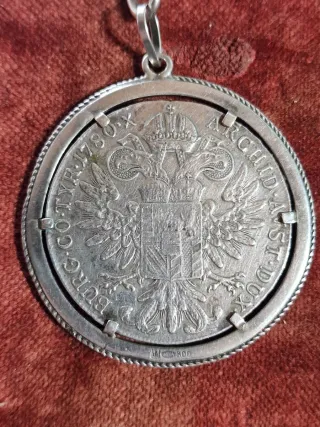 Tallero Maria Teresa Argento Restrike