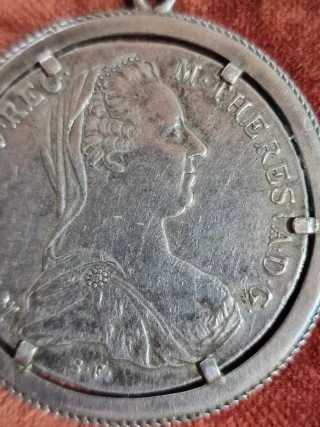 Tallero Maria Teresa Argento Restrike