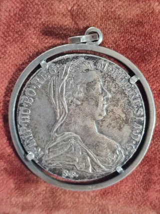 Tallero Maria Teresa Argento Restrike