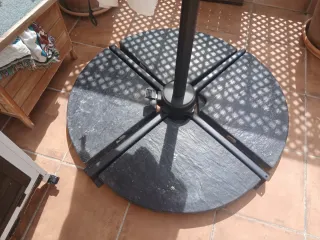 Toldo grande para terraza con base