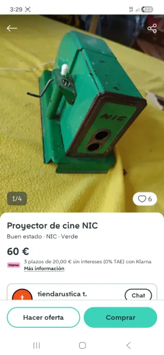 Proyector de cine antiguo