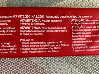 Barrera de Cama Infantil Asalvo 150cm