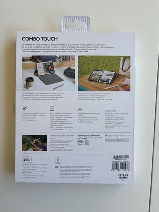 Cover con tastiera Logitech Combo Touch per iPad Air