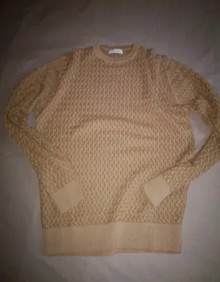 Maglione girocollo Clayton uomo beige