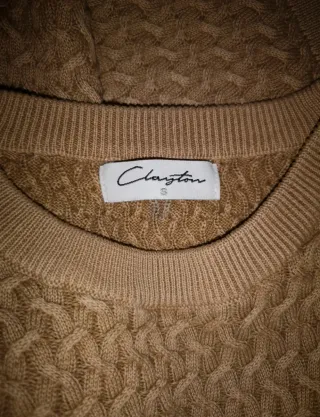Maglione girocollo Clayton uomo beige