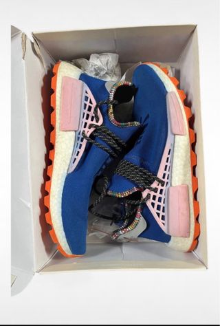 Adidas Pharrell Williams Sneakers Blu/Aranc