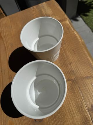 2 Macetas Blancas Ikea