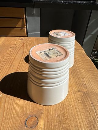 2 Macetas Blancas Ikea