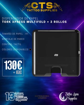 Dispensador Papel Tork Xpress Multifold + 3 Rollos
