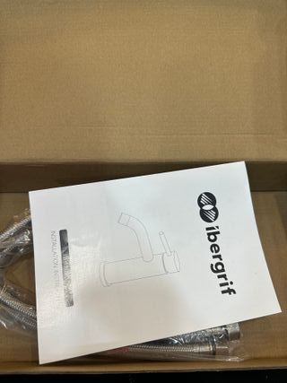 Ibergrif Grifo Lavabo Alto Monomando para Baño