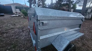 Remolque pequeño acero galvanizado con tapa