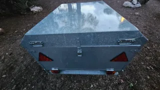 Remolque pequeño acero galvanizado con tapa
