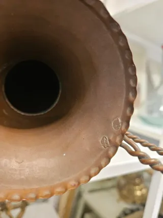 Jarra de cobre antigua 23x15cm