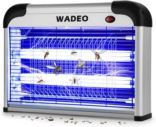 WADEO Lámpara Mata Insectos Eléctrico con Luz UV, Trampa para Insectos 20 W, Mata Moscas Interior Y Exterior, Trampa Antimosquit