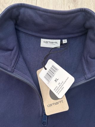 Sudadera Carhartt Media Cremallera Azul Marino XL