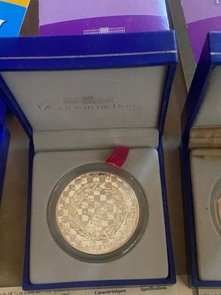 3 Monete Argento Euro Francia Renault e Centenario