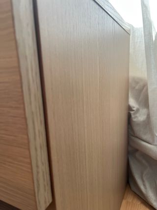 Mesita Noche IKEA MALM Roble. 2 cajones. 40 x 55cm