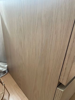 Mesita Noche IKEA MALM Roble. 2 cajones. 40 x 55cm