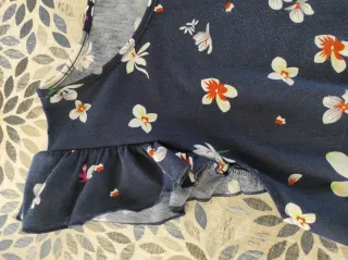 Top maniche corte floreale taglia XL