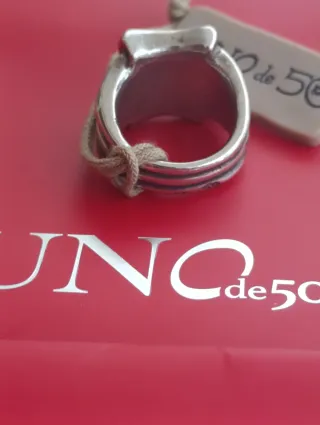 Anillo Mujer Unode50 Plata Nuevo