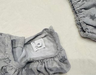 Conjunto bebé 1 mes vestido y braguita estrellas