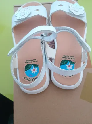 Sandalias Pablosky Talla 31 Margarita Blancas