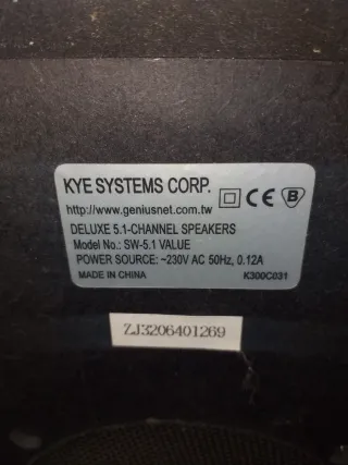 Altavoces TV/PC Negro/Gris