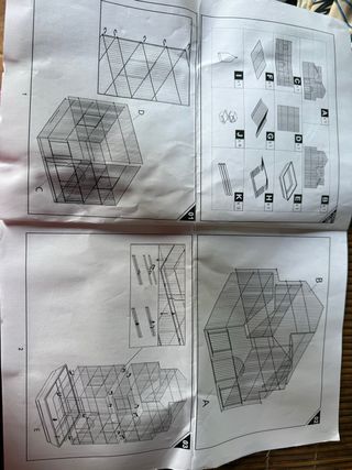 Jaula decorativa jardin grande para varios pájaros