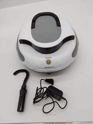 POOLPURE Robot de Piscina, 5000 mAh-100min, Autoestacionamiento, Doble Motor, Indicadores LED, Impermeable IPX8, Robot Piscina l