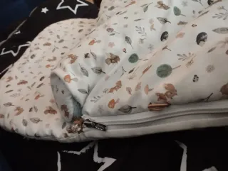 Saco capazo Uzturre bebé estampado sin uso nuevo!!