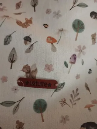 Saco capazo Uzturre bebé estampado sin uso nuevo!!