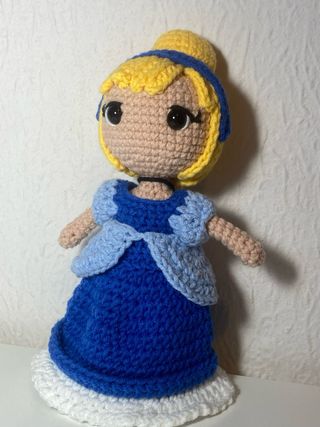 Muñeca Cenicienta Amigurumi Crochet