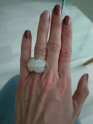 Anillo Tous Oso Nácar Plata